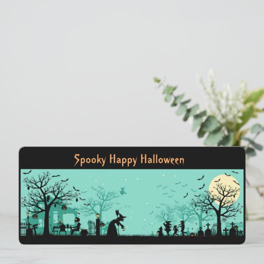 Happy Halloween Background (Stehend Vorderseite)