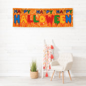 Happy Halloween Banner | Benutzerdefinierte Dekora (Insitu)