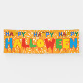 Happy Halloween Banner | Benutzerdefinierte Dekora (Horizontal)