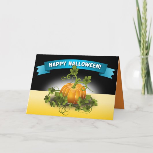 'HAPPY HALLOWEEN' BANNER KARTE (Vorderseite)