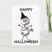 Happy Halloween Baseball Karte (Vorderseite)