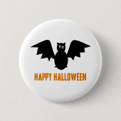 Happy Halloween Bat Button (Vorderseite)