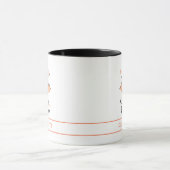 Happy Halloween Bat Custom Coffee Tasse (Zentrum)
