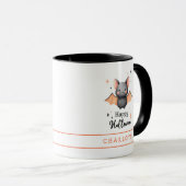 Happy Halloween Bat Custom Coffee Tasse (VorderseiteRechts)