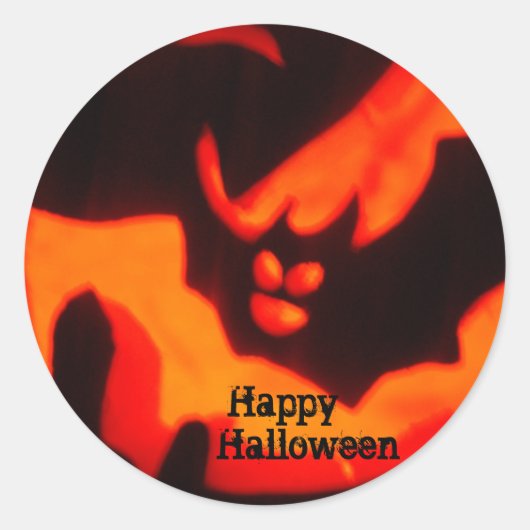 Happy Halloween Bat Sticker (Vorderseite)