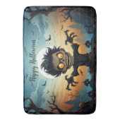 Happy Halloween Bath Mat Badematte (Vorderseite Vertikal)