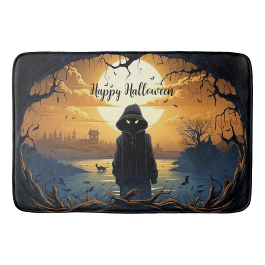 Happy Halloween Bath Mat Badematte (Vorderseite)