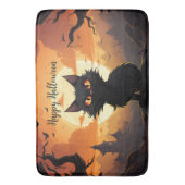 Happy Halloween Bath Mat Badematte (Vorderseite Vertikal)