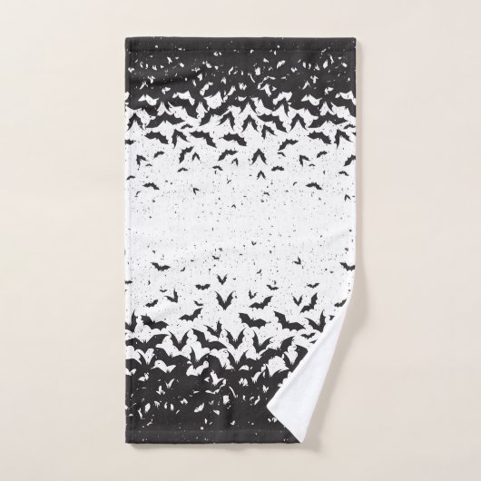 Happy Halloween Bats Badetuch Set (Handtuch)