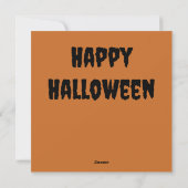 Happy Halloween Bats Card Feiertagskarte (Rückseite)