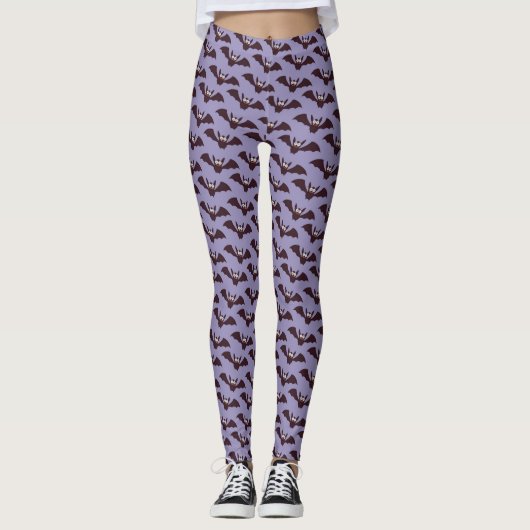 Happy Halloween Bats Leggings (Vorderseite)