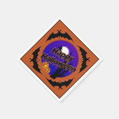 Happy Halloween Bats Paper Party Napkins Serviette (Ecke)
