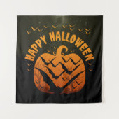 HAPPY HALLOWEEN BATTEN UND PUMPKIN WANDTEPPICH (Vorderseite)