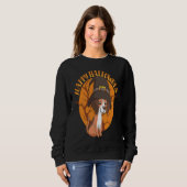 Happy Halloween Beagle Witch Dog  Animal Halloween Sweatshirt (Vorne ganz)