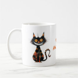 Happy Halloween Beängstigend Black Cat Kaffee Kaka Kaffeetasse