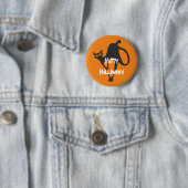 Happy Halloween Beängstigend Cat Button (Beispiel)