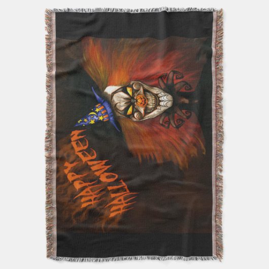 Happy Halloween Beängstigend Clown Decke (Vorderseite Vertikal)