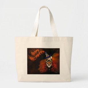 Happy Halloween Beängstigend Clown Jumbo Stoffbeutel