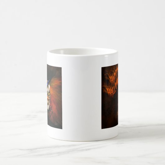 Happy Halloween Beängstigend Clown Kaffeetasse (Mittel)