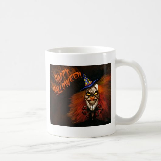 Happy Halloween Beängstigend Clown Kaffeetasse (Rechts)