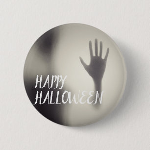Happy Halloween Beängstigend Hand Abzeichen Button