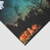 Happy Halloween Beängstigend Hexe, Ghost und Pumpk Seidenpapier (Ausschnitt)