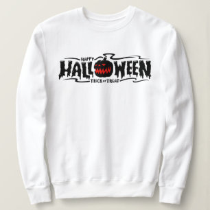 Happy Halloween Beängstigend Kürbisgesicht Sweatsh Sweatshirt