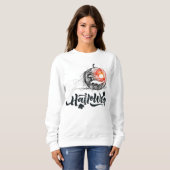 Happy Halloween Beängstigend Kürbisgesicht Sweatsh Sweatshirt (Vorne ganz)