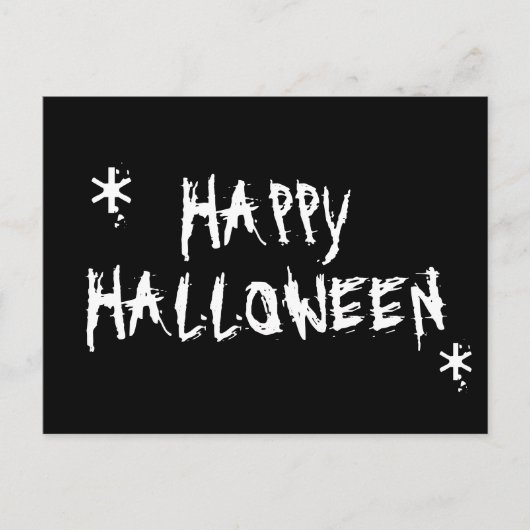 Happy Halloween beängstigend Postkarte (Vorderseite)