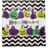 Happy Halloween Beängstigend Pumkins Duschvorhang (Vorderseite)