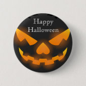 Happy Halloween Beängstigend Pumpkin Button (Vorderseite)