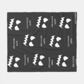 Happy Halloween Beängstigend Pumpkin Ghost Face Fleecedecke (Vorderseite (Horizontal))