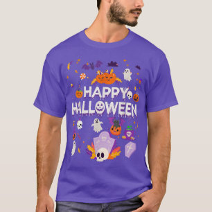 Happy Halloween Beängstigend Retro Kids Boo Ghost  T-Shirt