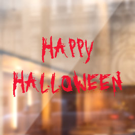Happy Halloween beängstigende Ornamente Fensteraufkleber