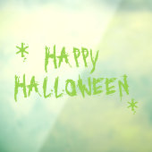 Happy Halloween beängstigende Slime-Typografie Fensteraufkleber (Blatt 3)