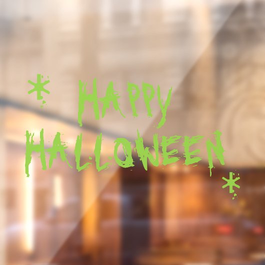 Happy Halloween beängstigende Slime-Typografie Fensteraufkleber (Blatt 2)