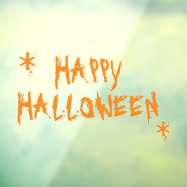 Happy Halloween beängstigende, sprichwörtliche Typ Fensteraufkleber