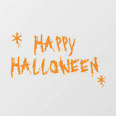 Happy Halloween beängstigende, sprichwörtliche Typ Fensteraufkleber (Blatt)