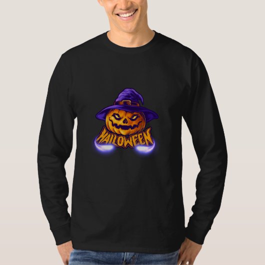 Happy Halloween Beängstigender Jack T-Shirt (Vorderseite)