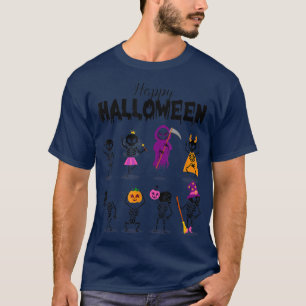 Happy Halloween Beängstigendes Tanzen Skeleton Kos T-Shirt