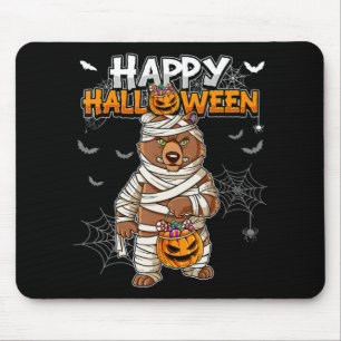 Happy Halloween Bear Mummy Mousepad