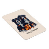 Happy Halloween Bernese Mountain Hunde Pumpkin Magnet (Rechte Seite)