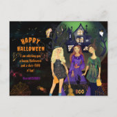 Happy Halloween Best Hexen Feiertagspostkarte (Vorderseite)