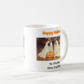 Happy Halloween Bester Hund Vater je Begleiter Fot Kaffeetasse (VorderseiteRechts)