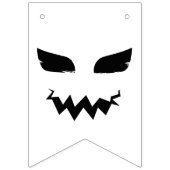 Happy Halloween Black and White Wimpelkette (Erste Fahne)