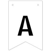 Happy Halloween Black and White Wimpelkette (Dritte Fahne)