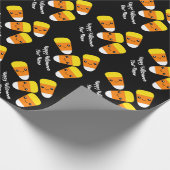 Happy Halloween Black Candy Corn Packpapier (Ecke)