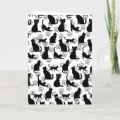 Happy Halloween Black Cat Anpassbare Karte (Rückseite)