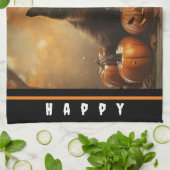 Happy Halloween Black Cat Collection Geschirrtuch (Gefaltet)