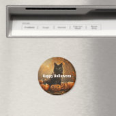 Happy Halloween Black Cat Collection Magnet (In Situ (Geschirrspüler))